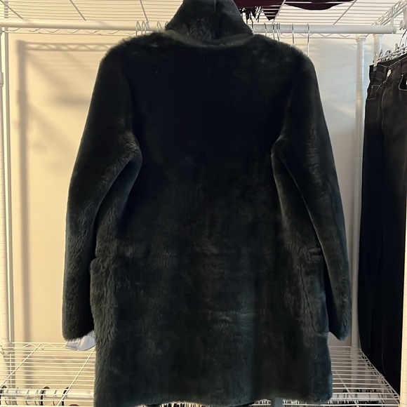 All Saints Serra Shearling Reversible Jacket - Picture 11 of 13